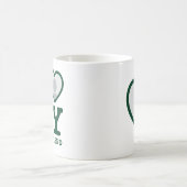 Mug Dark Green Custom J'aime mon texte photo de petite (Centre)