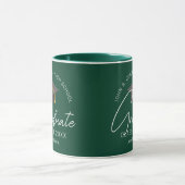 Mug Dark Green Graduation Party Customized Graduate (Centre)