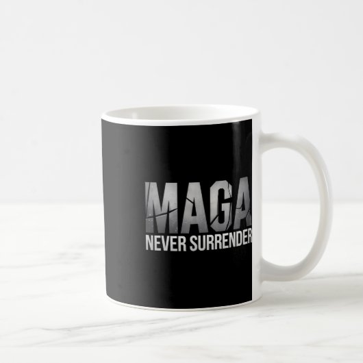 Mug Dark Mega Trump 2024 Mega Never Surrender (Droite)