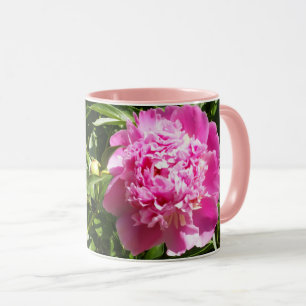 Mug Dark rose peonies