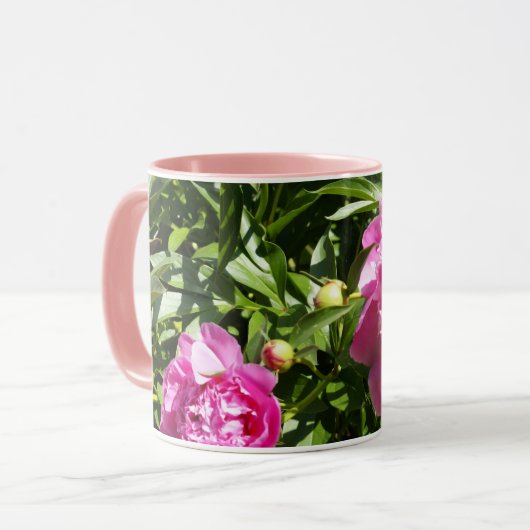 Mug Dark rose peonies (Devant gauche)