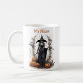 Mug Dark Shadow Queen : Halloween Witch Customisée Cou (Gauche)