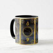 Mug Dark Zodiac Tarot : Bélier Noir & Or (Devant gauche)