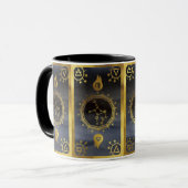 Mug Dark Zodiac Tarot : Virgo Black & Gold (Devant gauche)