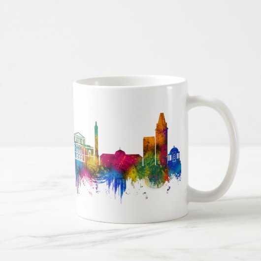 Mug Darmstadt Germany Skyline (Droite)