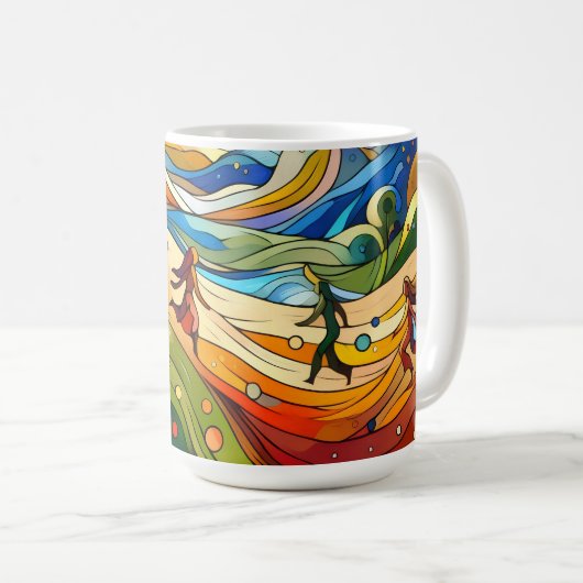 Mug d'art Abstrait (Devant droit)