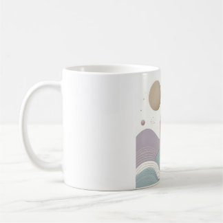 Mug d'art Abstrait minimaliste - Pastel Motivati d
