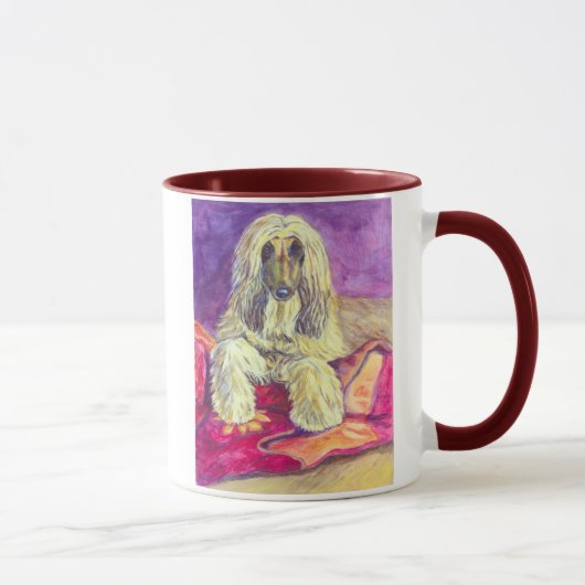 MUG D'Art Afghan Hound (Droite)