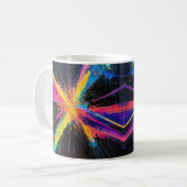 Mug d'art coloré Abstrait, Splatter Peinture Desig (Devant gauche)