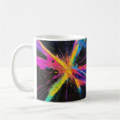 Mug d'art coloré Abstrait, Splatter Peinture Desig (Gauche)