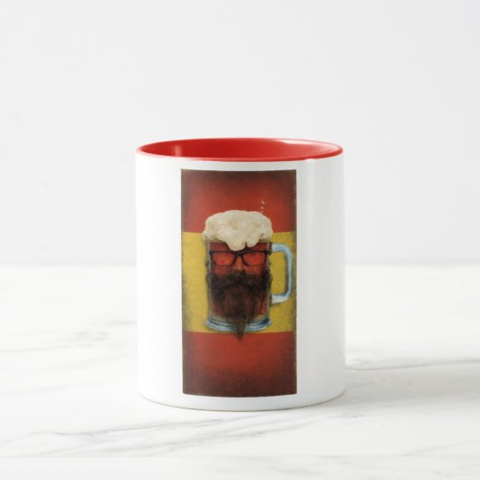 Mug d'art de la bière à Hipster (Centre)