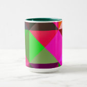 Mug d'art en bloc couleur Abstrait violet et rose (Centre)