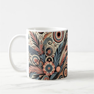 Mug d'art floral Abstrait - Design coloré par Nata