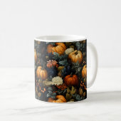 Mug d'art floral citrouille (Devant droit)