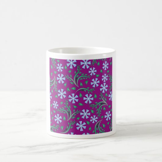 Mug d'art floral pourpre (Centre)