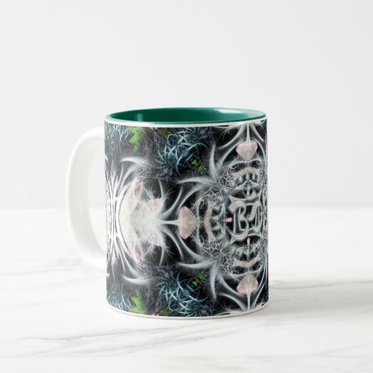 Mug d'art fractal Aum magique (Devant gauche)
