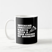 Mug Dart Funny Joueur de fléchettes Boire Week-end (Gauche)