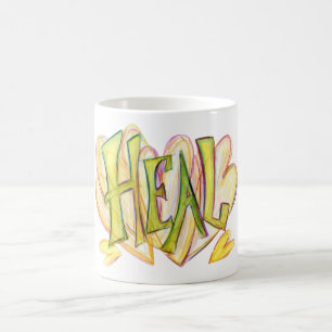 Mug d'art guérir de mots inspirants