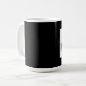 Mug d'Art numérique blanc rouge brun 1956 (Devant gauche)