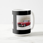 Mug d'Art numérique blanc rouge brun 1956 (Devant droit)