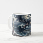 Mug d'art Océan orageux Avec ou sans toi (Devant gauche)