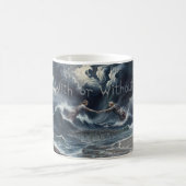 Mug d'art Océan orageux Avec ou sans toi (Centre)
