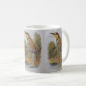 Mug d'art ornithologique vintage avec texte (Devant droit)