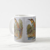 Mug d'art ornithologique vintage avec texte (Devant gauche)