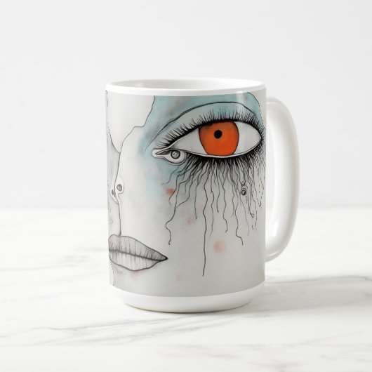 Mug d'art "Témoin silencieux" par DAKimage (Devant droit)