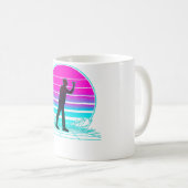 Mug Darts de coucher de soleil rétros vintages (Devant droit)