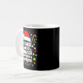 Mug Dasher Dancer Prancer Bourbon Funny Christmas Sant (Devant gauche)