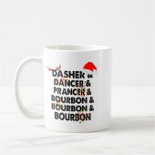Mug Dasher Dancer Prancer & Bourbon Noël Holi (Gauche)