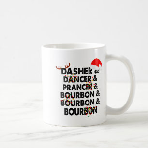 Mug Dasher Dancer Prancer & Bourbon Noël Holi
