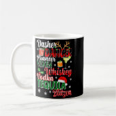 Mug Dasher Dancer Prancer Vixen Moscato Vodka Tequila (Gauche)