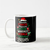 Mug Dasher Dancer Prancer Vixen Moscato Vodka Tequila (Gauche)