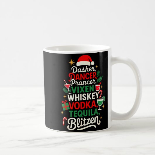 Mug Dasher Dancer Prancer Vixen Moscato Vodka Tequila (Droite)