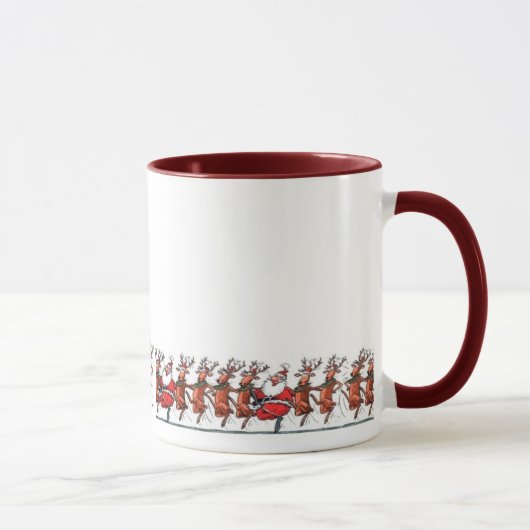 Mug Dasher, danseur, Prancer, Père Noël ? (Droite)