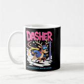 Mug Dasher Reindeer Christmas Speeding Fun (Gauche)