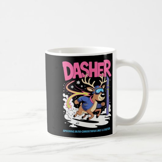 Mug Dasher Reindeer Christmas Speeding Fun (Droite)