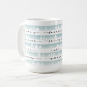 Mug Dashing À Travers La Forêt D'Aquarelle De Neige (Devant gauche)