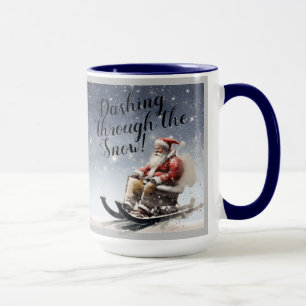 Mug "Dashing through the Snow !" Café/Boue de thé