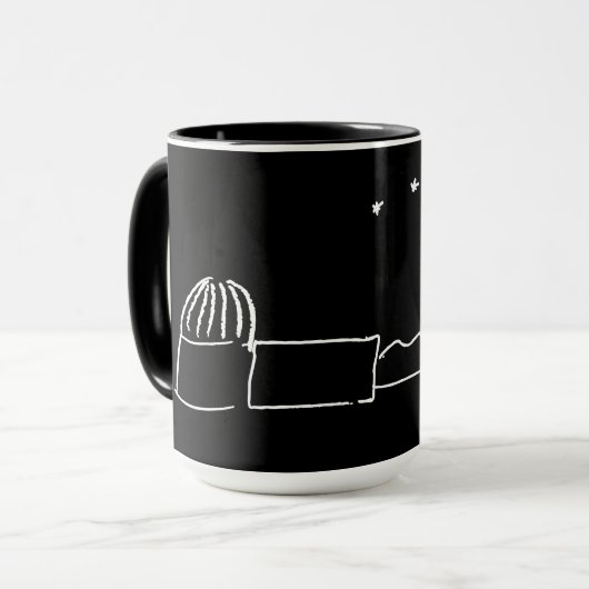 Mug d'Astro Breckland noir (sans texte) (Devant gauche)