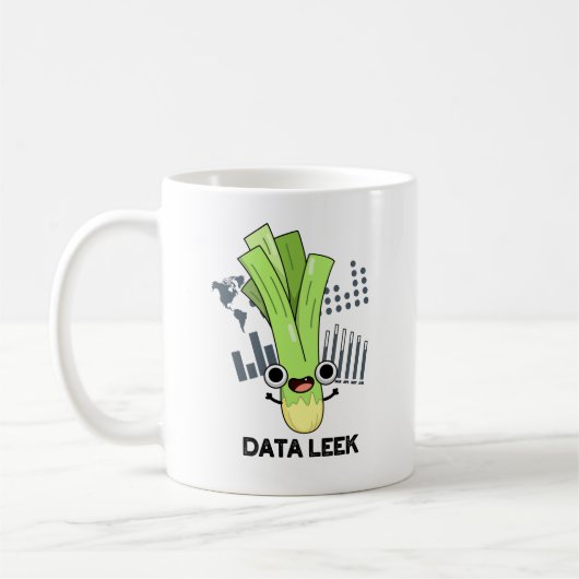 Mug Data Leek Funny Ordinateur Veggie Pun (Gauche)