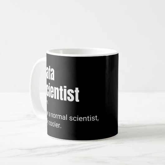 Mug Data Scientist Funny Cool Analyst Définition (Devant gauche)
