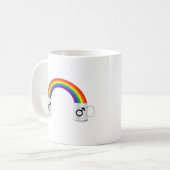Mug Date café arc-en-ciel gay (Devant gauche)