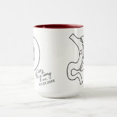 Mug Date de chirurgie bariatrique à manches gastriques (Centre)