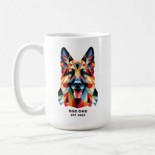 Mug Date de fondation du papa de chien berger allemand