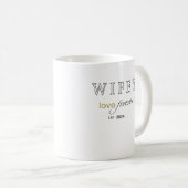 Mug Date d'enregistrement de l'amour éternel de l'épou (Devant droit)