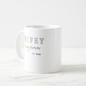 Mug Date d'enregistrement de l'amour éternel de l'épou (Devant gauche)
