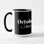 Mug Date mariage en noir (Gauche)